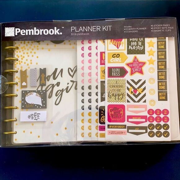 pembrook Other - ✨🌸📆 ADORABLE 12 month planner kit✨ You go girl!✨